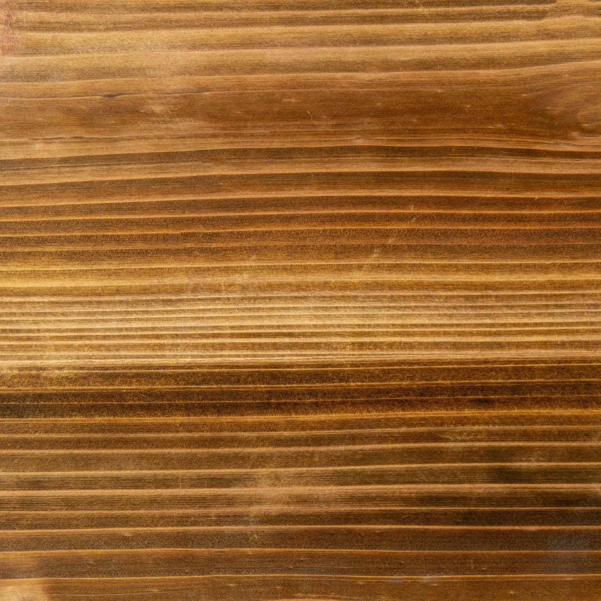 Alt View 7. Outsunny - Raised Garden Bed with Trellis, 58" Outdoor Wooden Planter Box with Wheels, Bed Liner - Carbonised finish.