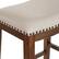 Alt View 11. OSP Home Furnishings - Metro 29" Leather Saddle Stool with Nail Head Accents - Cream.