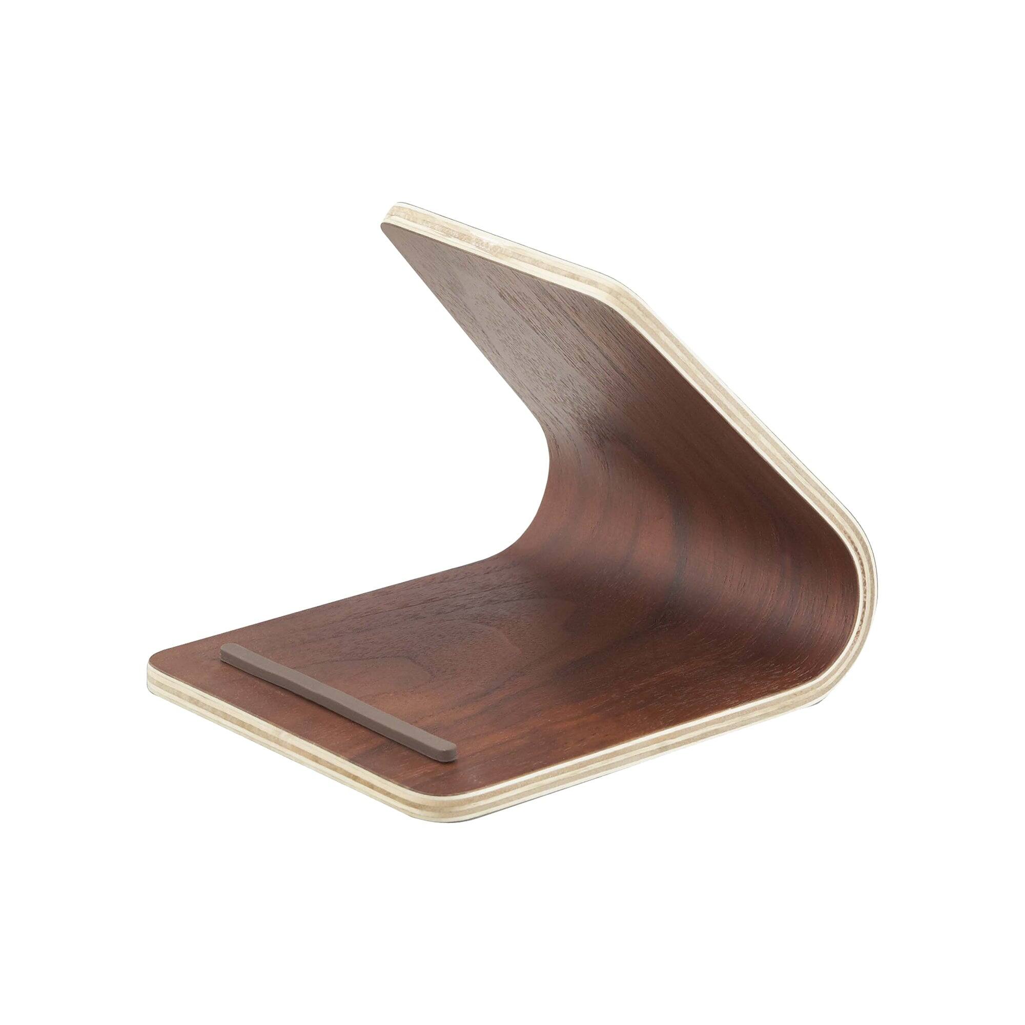 Alt View 3. Yamazaki Home - Tablet Stand - Wood - Walnut.