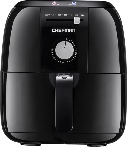 CHEFMAN - 2.5L Analog Air Fryer - Black was $119.99 now $39.99 (67.0% off)