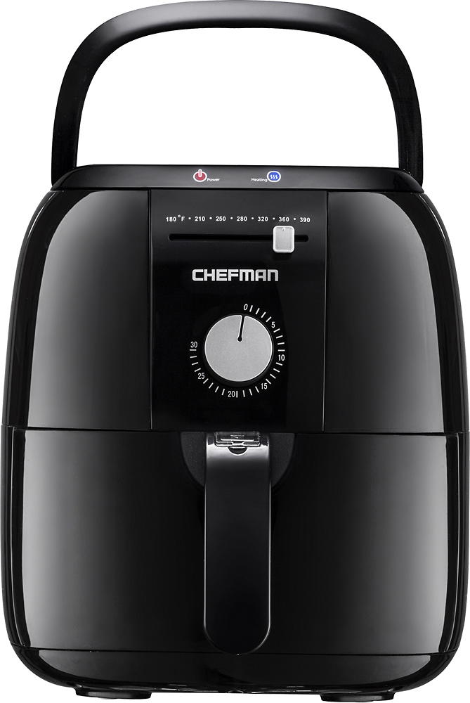 Best Buy: Chefman TurboFry 9 Qt. Digital Touch Dual Basket Air Fryer Matte  Black RJ38-SQPF-45TDB