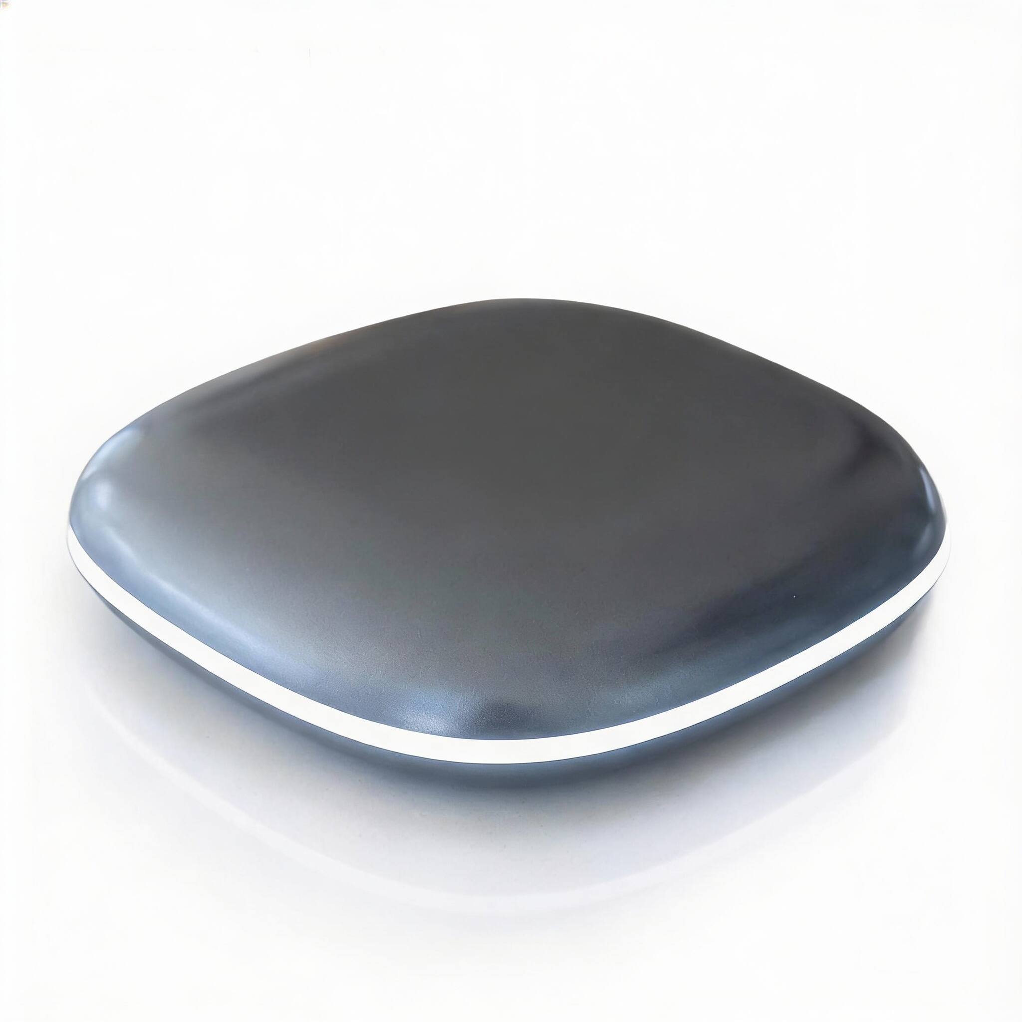 Front. METALTON - Led Lighted Travel Makeup Mirror Rechargeable Magnification heavenly - Graphite Grey.