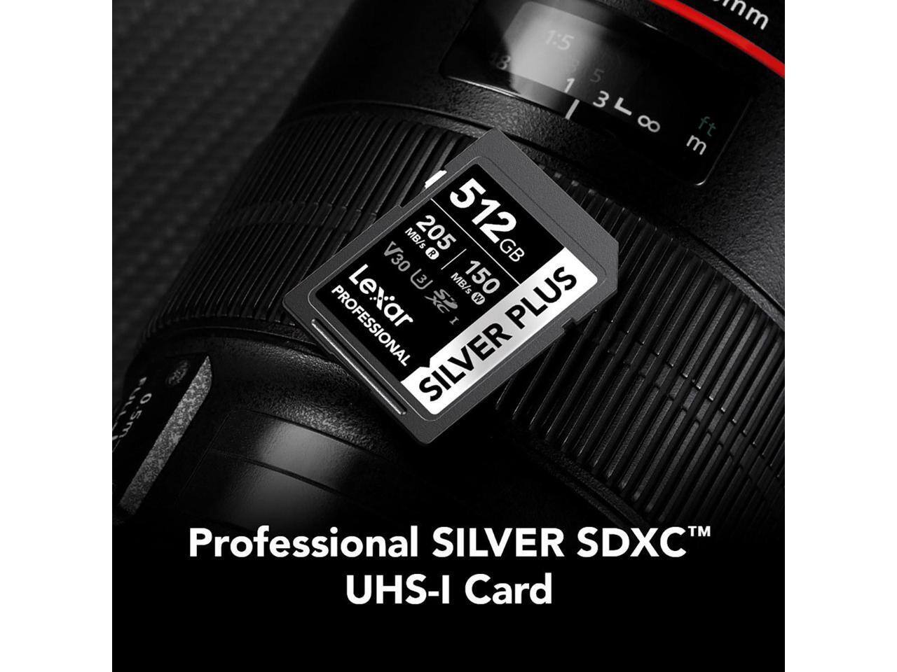 Lexar Professional SILVER PLUS SDXC™ UHS I Card (512 GB