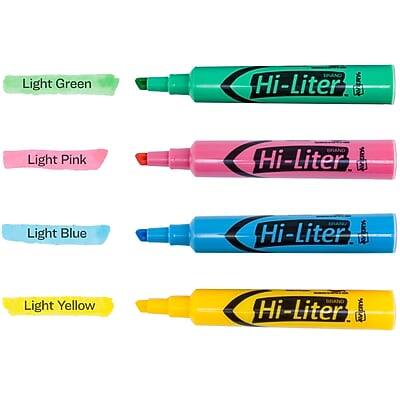 Light Green Hi-Liter  
Light Pink Hi-Liter  
Light Blue Hi-Liter  
Light Yellow Hi-Liter