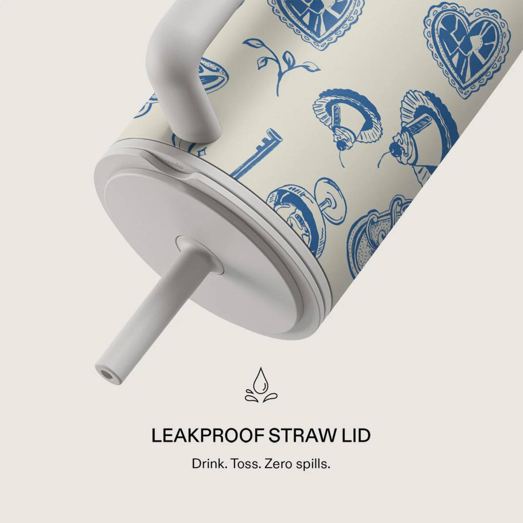 LEAKPROOF STRAW LID  
Drink. Toss. Zero spills.