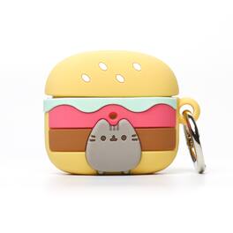 iFace - Pusheen The Cat Cute Compatible with Apple AirPods 3 Generation - Silicone Figure Protective Cover Includes Carabiner - Pusheen - Hamburger (Multicolor)
