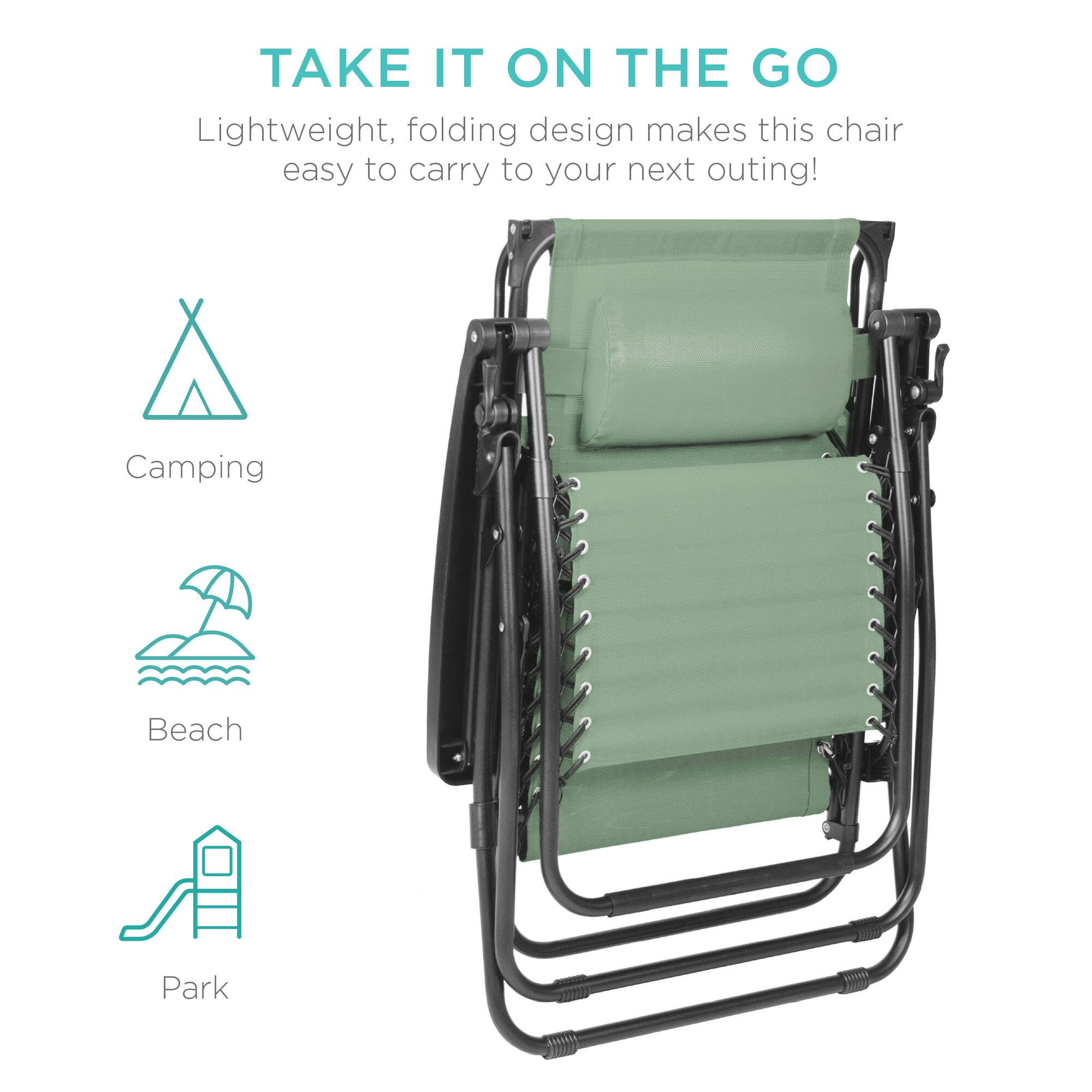 TAKE IT ON THE GO

Lightweight, folding design makes this chair easy to carry to your next outing!

Camping  
Beach  
Park