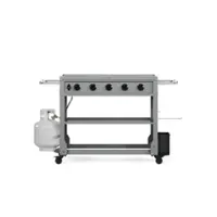 TYTUS Grills - 36" 5-Burner Gas Griddle - gray - Front_Zoom