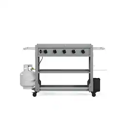 TYTUS Grills - 36" 5-Burner Gas Griddle - Gray