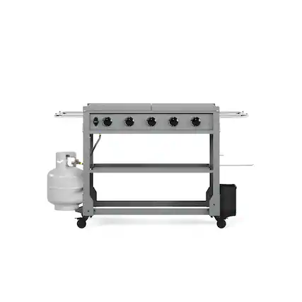 Front. TYTUS Grills - 36" 5-Burner Gas Griddle - gray.