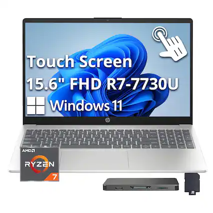 Touch Screen 15.6" FHD R7-7730U Windows 11 hp
AMD Ryzen 7