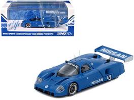 Nissan R89C "Works Prototype" "World Sports Car Championship" (1989) 1/64 Diecast Model Car by Inno Models - Blue