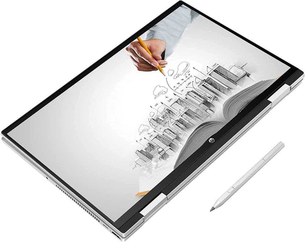 Alt View 3. HP - Pavilion x360 -15t Pavilion x360 - 15t-er000 24D80AV 2-in-1 Laptop 15.6 FHD Display (Win 11 Home) - Natural Silver.