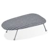 Front. VEVOR - Tabletop Ironing Board 23.4 x 14.4, Small Iron Board with Heat Resistant Cover and 100% Cotton Cover, Mini Ironing Board - Gray,Silver.