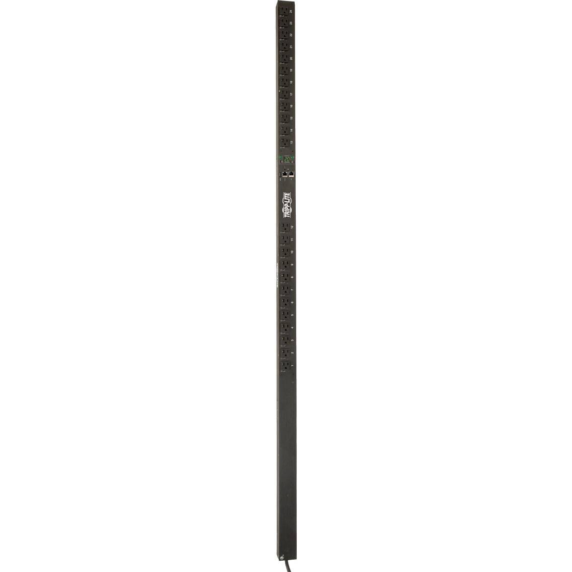 Alt View 1. Tripp Lite - Tripp Lite by Eaton PDU 1.9kW Single-Phase Switched PDU LX Platform Outlet Monitoring 120V Outlets (24 NEMA 5-15/20R) - Black.