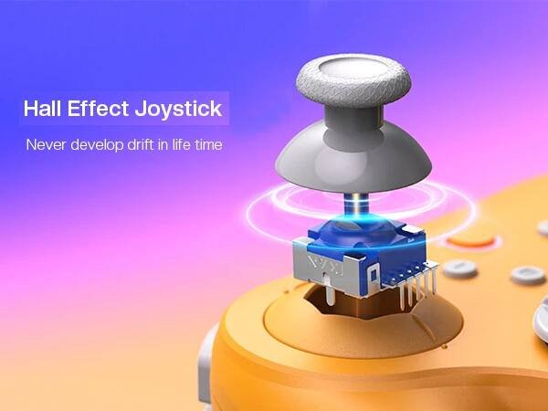 Hall Effect Joystick  
Never develop drift in life time
