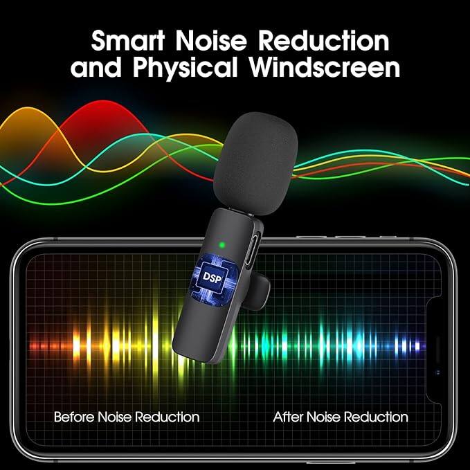 Smart Noise Reduction and Physical Windscreen

Before Noise Reduction

After Noise Reduction
