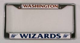 Rico Industries - Washington Wizards NBA Basketball Chrome Metal License Plate Frame - Multi