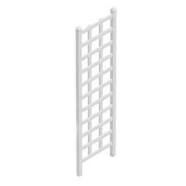 Dura-Trel - Elmwood 22 x 75 Inch PVC Vinyl Outdoor Garden Patio Trellis - White