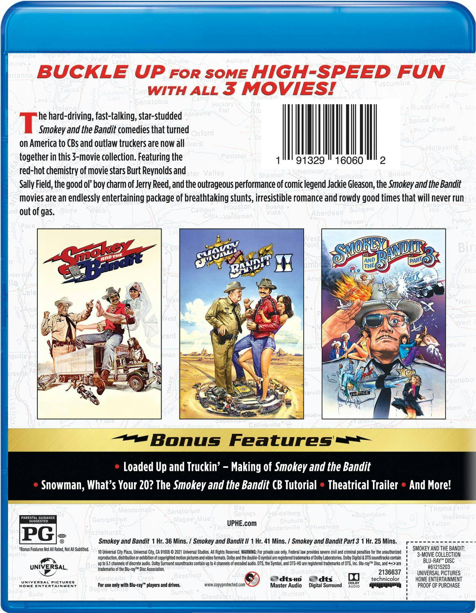 Angle. Smokey and the Bandit 1, 2, & 3: Complete Collection (Box Set) [Blu-ray].