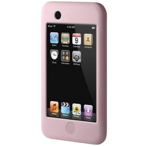 Front Standard. Belkin - iPod touch Skin - Pink.