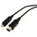 Alt View Standard 20. Cables Unlimited - 3ft 6Pin 4Pin 1394 IEEE Firewire Cable - Black.