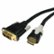 Front Standard. Cables Unlimited - 2Mtr Pro A/V Series HDMI to DVI D Cable - Black.