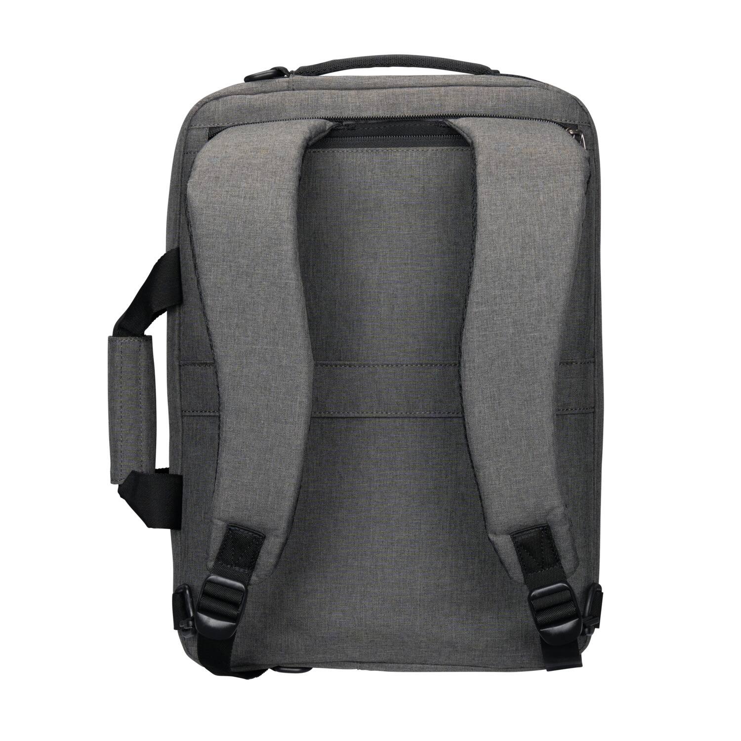 Back. Targus - 15-16” Hybrid Briefcase Backpack - Gray.