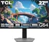 TCL - 27" G64 Series QHD HDR QD-Mini LED Gaming Monitor - Black and Gray