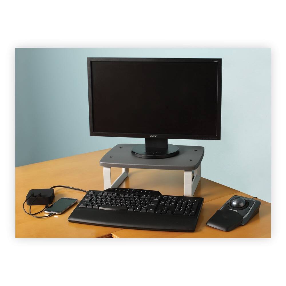 Back. Kensington - Kensington K52786WW SmartFit 16.2 in. x 2.2 in. x 3 in. to 6 in. Monitor Stand Plus - Black.