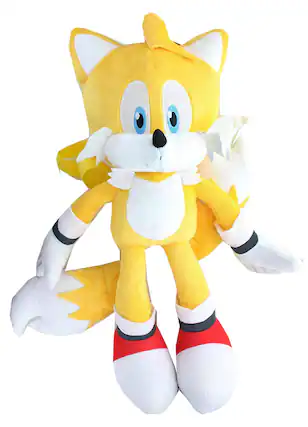 Front. Accessory Innovations Company - Sonic the Hedgehog Tails 17 Inch Plush Backpack - Yellow.
