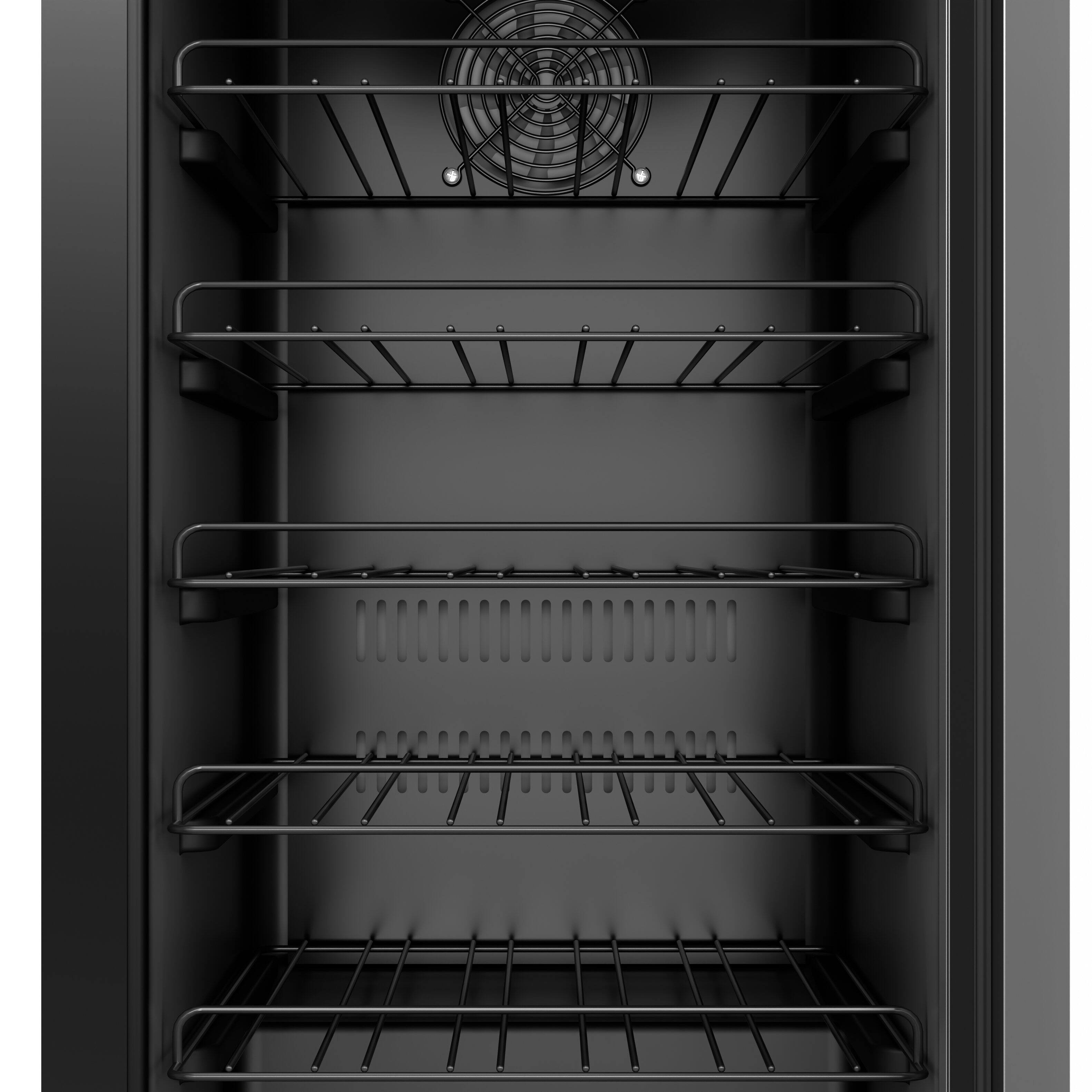Alt View 8. Koolmore - 15 in. Small Stainless Steel, Glass-Door Built-In Refrigerator and Beverage Cooler, 3 cu. ft. - KM-BIR3C-GD. - Black and Stainless-Steel.