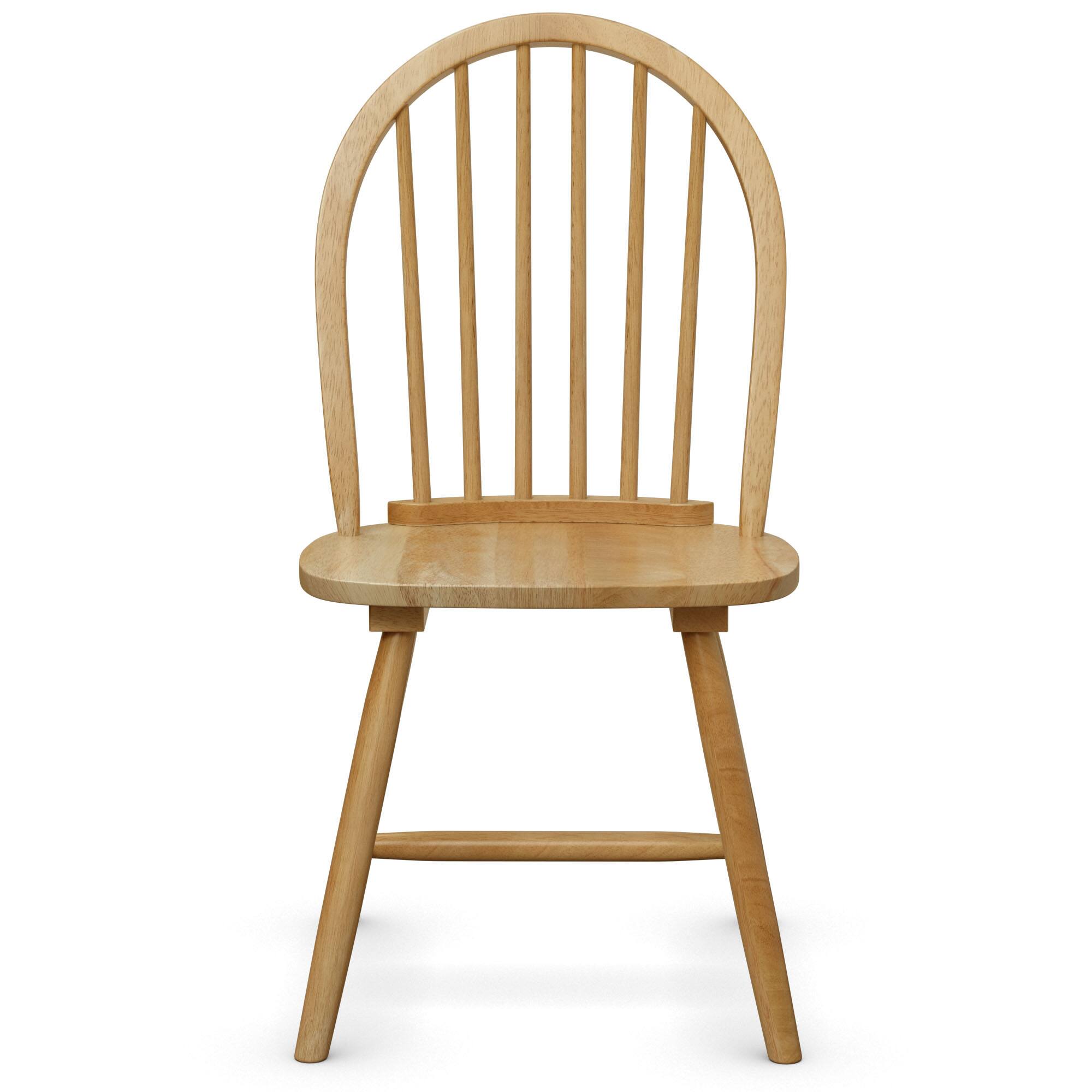 Alt View 9. Costway - Costway 4 PCS Vintage Windsor Dining Side Chair Wood Spindleback Kitchen - natural.
