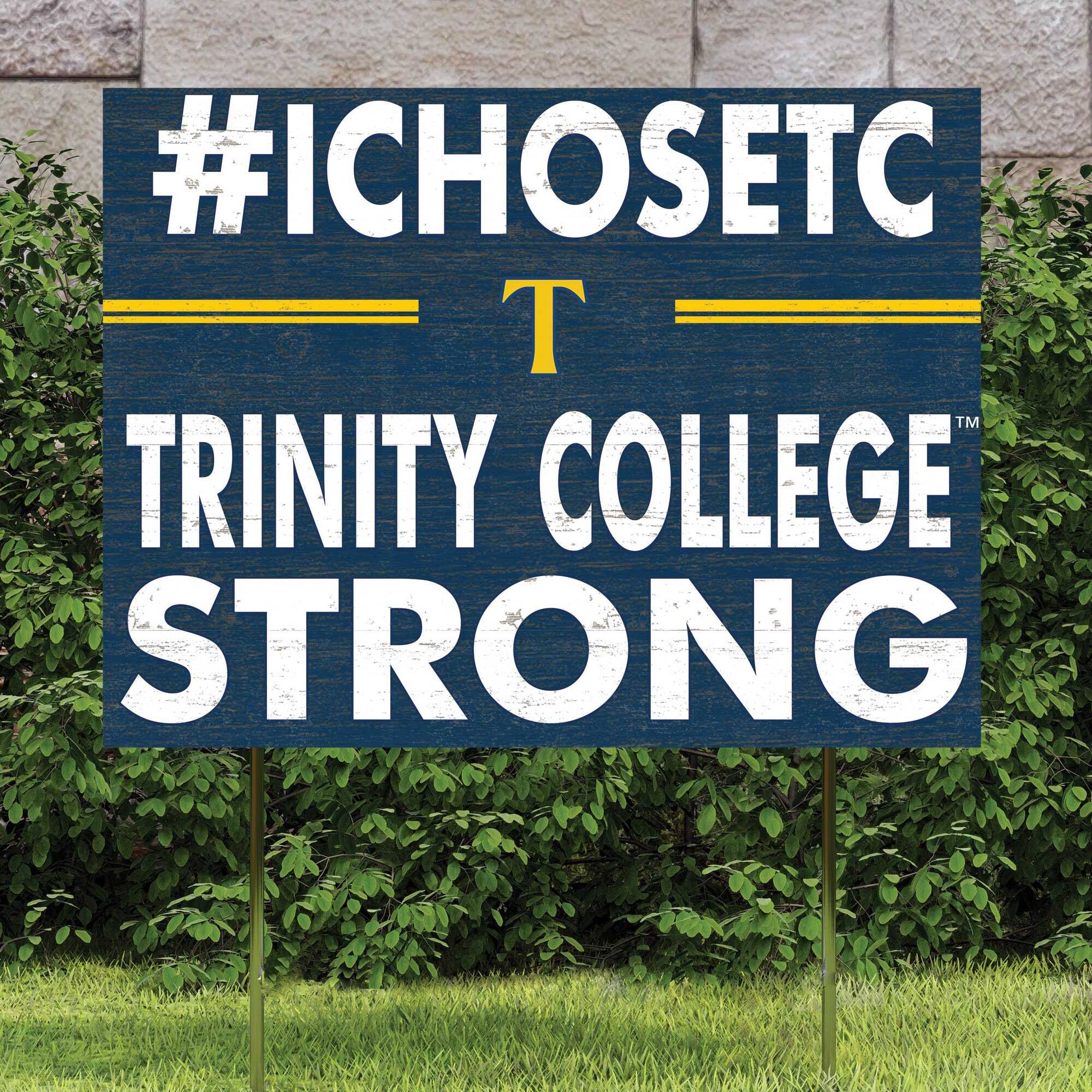 #ICHOSETC  
T  
TRINITY COLLEGE  
STRONG