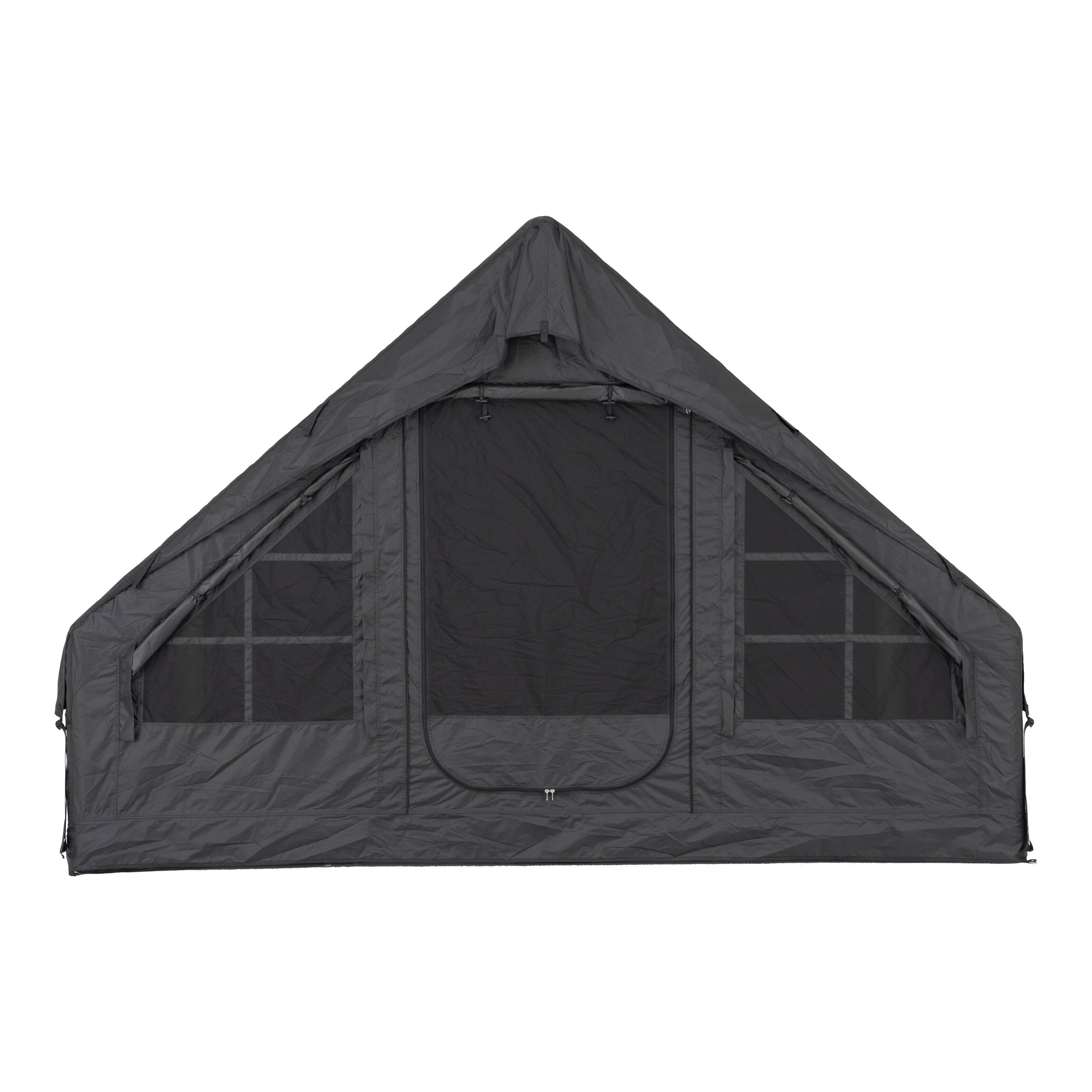 Alt View 10. Homevol - Inflatable Camping for 4-6 Person Tent with Pump & 18 Stakes, 10-Min Setup Waterproof Oxford Glamping Tent with Skylight - Black.