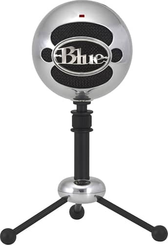 Blue Microphones - Snowball USB Microphone - Aluminum - Larger Front