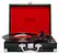 Front. ION Audio - Vinyl Motion Portable Turntable - Black/Red.