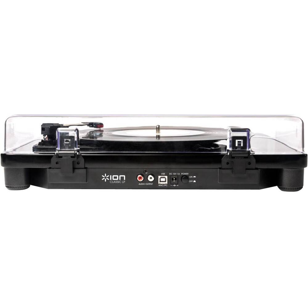 Back. ION Audio - Classic LP Turntable - Black/Red.