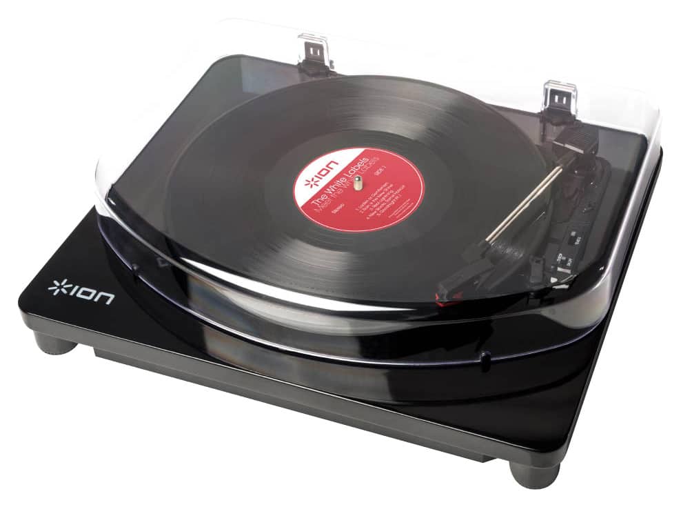 ION Audio - Classic LP Turntable - Black/Red - Larger Front