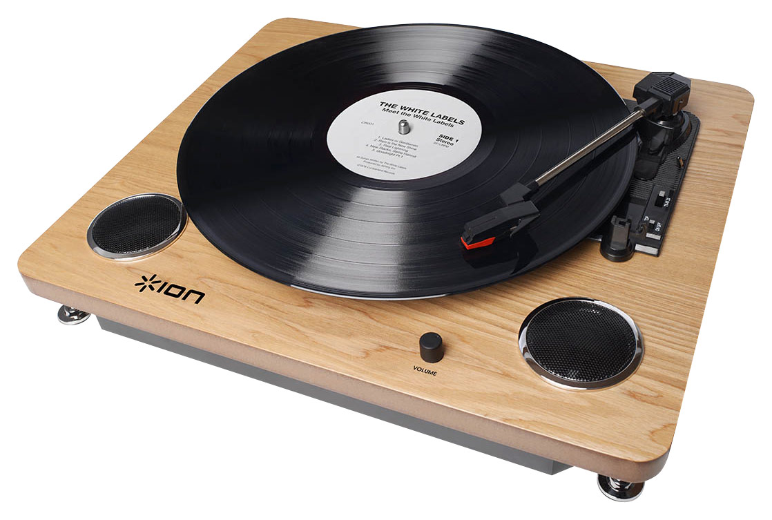 ION Audio - Archive LP Turntable - Wood Grain/Black