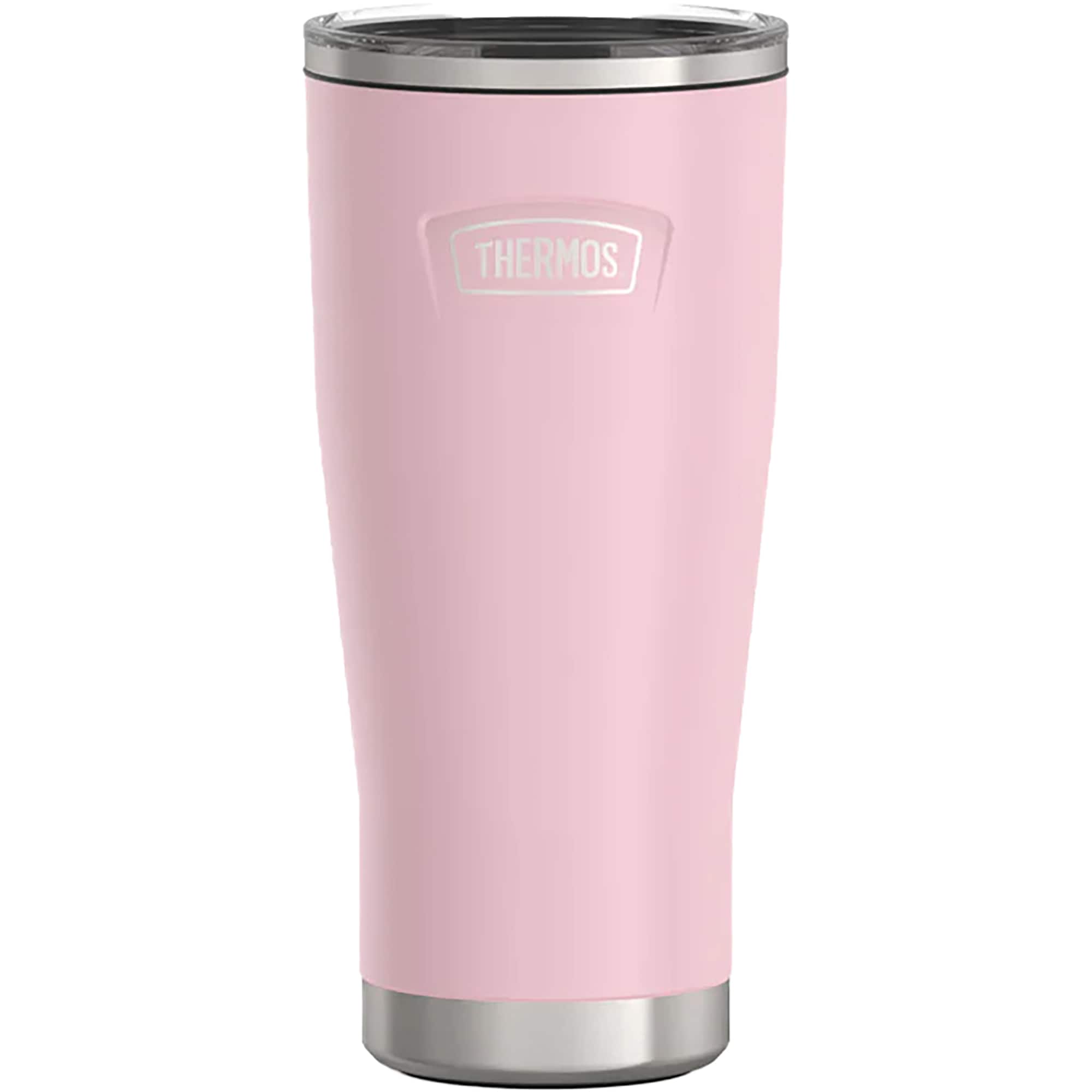 Front. Thermos - Thermos 24. oz Icon Insulated Stainless Steel Tumbler - Sunset Pink - Sunset Pink.