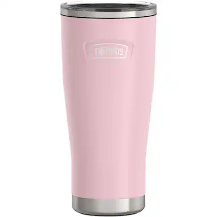Front. Thermos - Thermos 24. oz Icon Insulated Stainless Steel Tumbler - Sunset Pink - Sunset Pink.