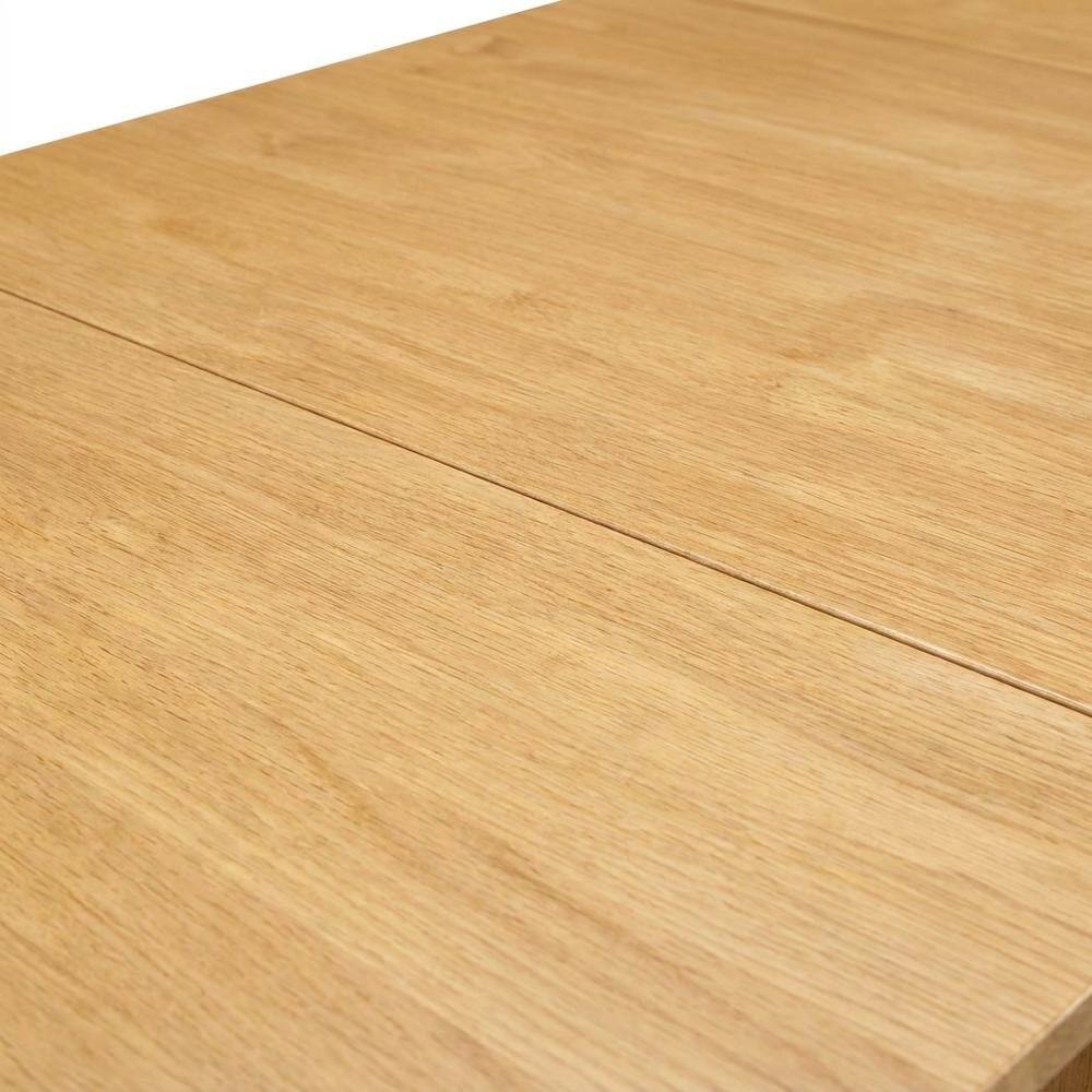 Back. FurniFact - Wood Drop-Leaf Dining Table & Chairs 3-Piece Dining Set - Oak.