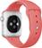 Back. Apple - Geek Squad Certified Refurbished Apple Watch™ Sport 42mm Silver Aluminum Case - Pink Sports Band.
