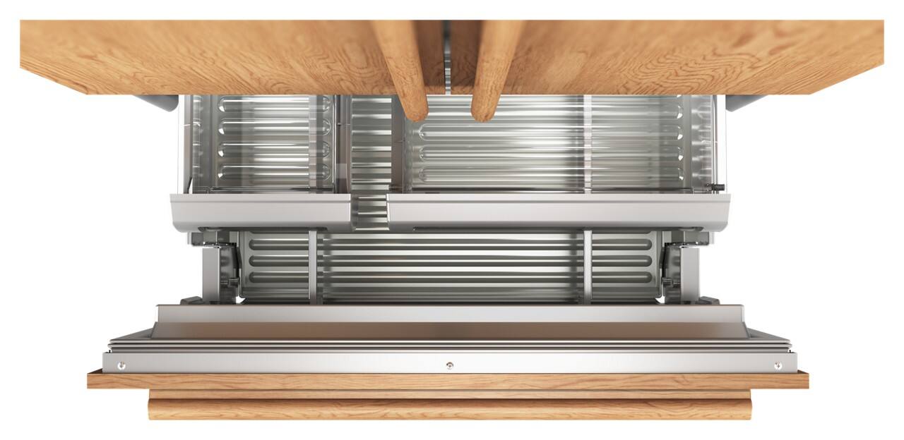 Alt View 1. KitchenAid - 36" wide 20.8 cu. ft.  Built-In Panel-Ready (not included) French Door Bottom Mount Refrigerator with Platinum Interior - Panel Ready.