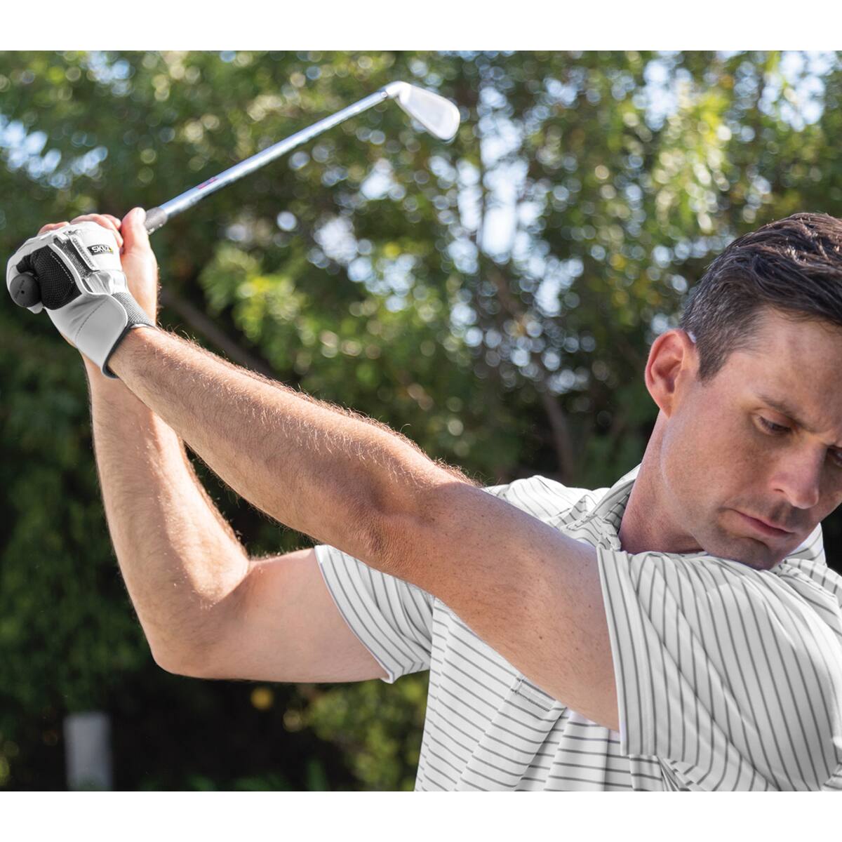 Alt View 4. SKLZ - SKLZ Left Hand Smart Golf Glove - Medium - White - White.