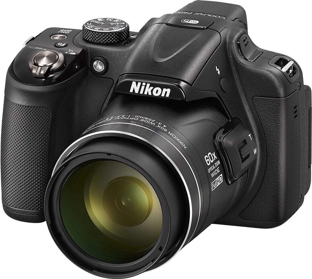 Best Buy: Nikon Coolpix P600 16.1-Megapixel Digital Camera Black 26462