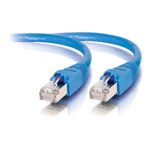 BJC Certified Cat 6A Patch Cable, Assembled in USA, with Test Report (Blue,  1 Foot)