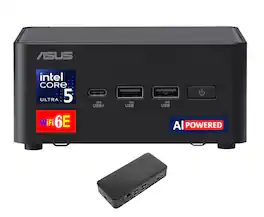 ASUS - NUC 14 Pro Tall Mini Desktop (Intel Ultra 5-135H, 32GB DDR5, 1TB PCIe SSD, Intel Arc, Win 11 Pro) - Black