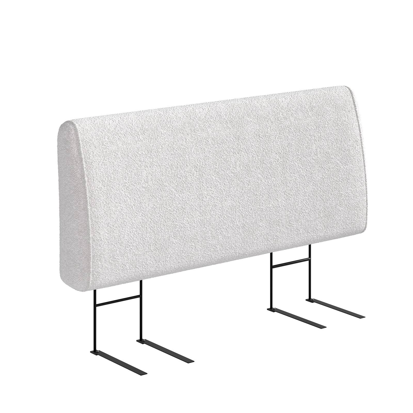 Alt View 3. Pinmoco - Pinmoco - Upholstered Headboard Ergonomic Design Headboard - White.